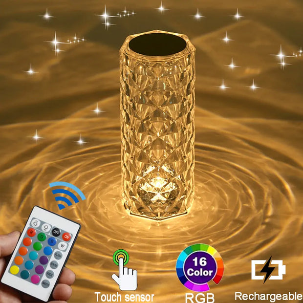 LED Crystal Table Lamp